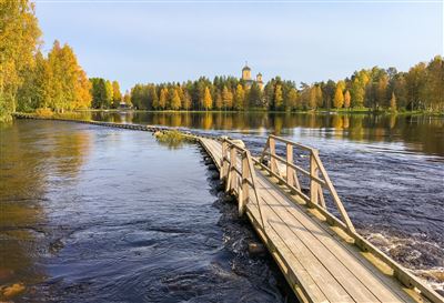 Herbstlandschaft von Kuhmo, Finnland